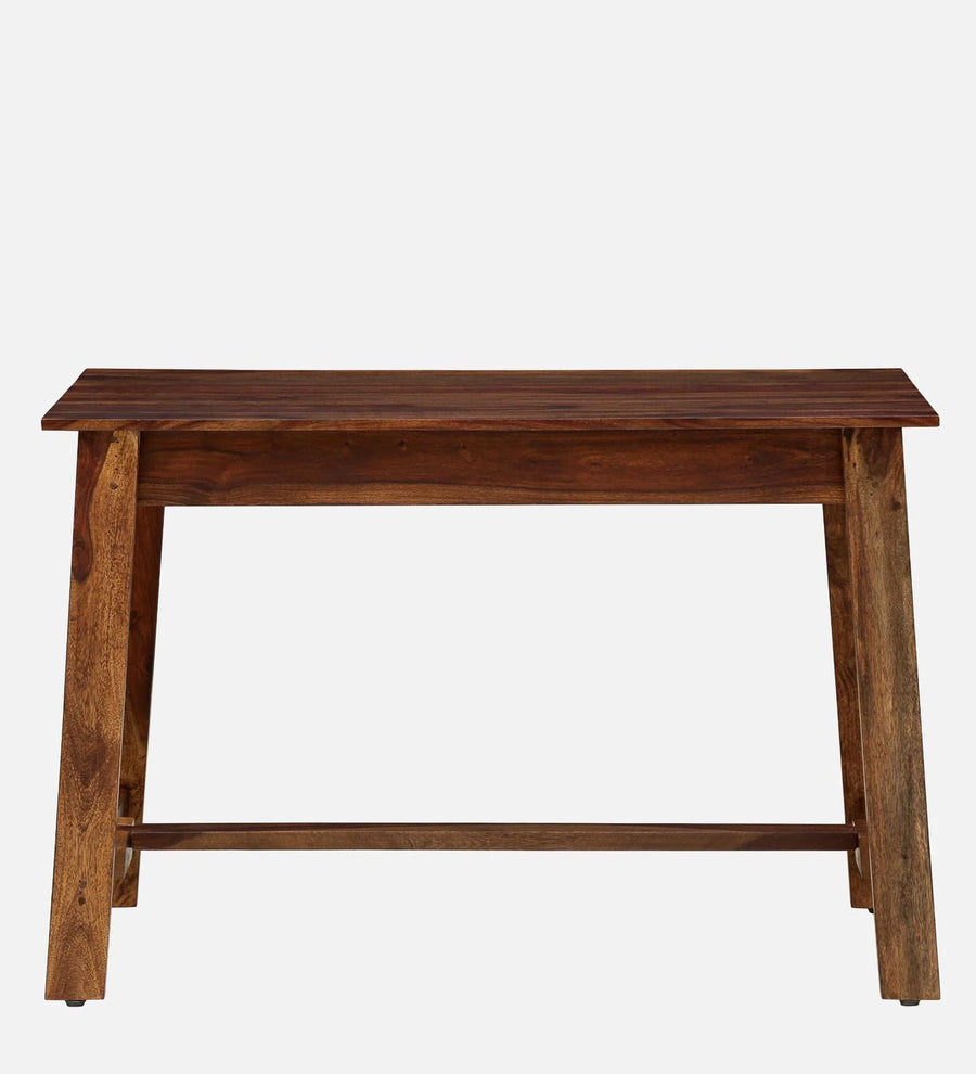 Masha Sheesham Wood Writing Table With Scratch Resistant In Provincial Teak Finish - Febonic Living
