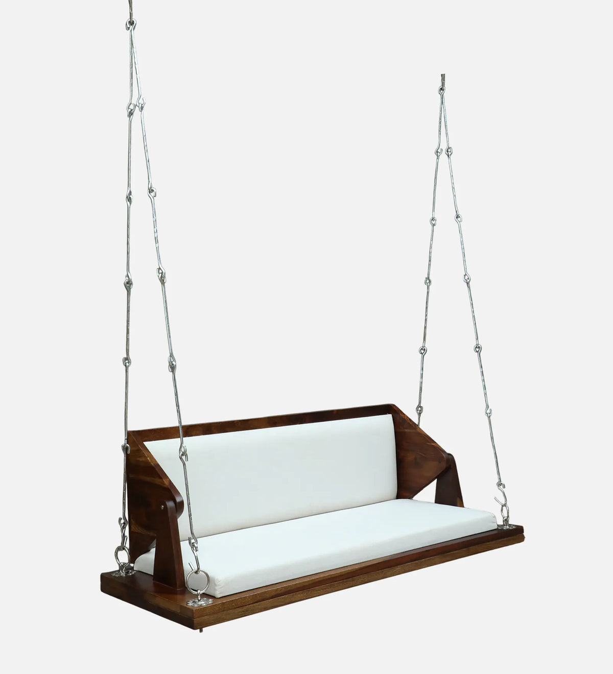 Haglo Sheesham Wood Swing In Provincial Teak Finish