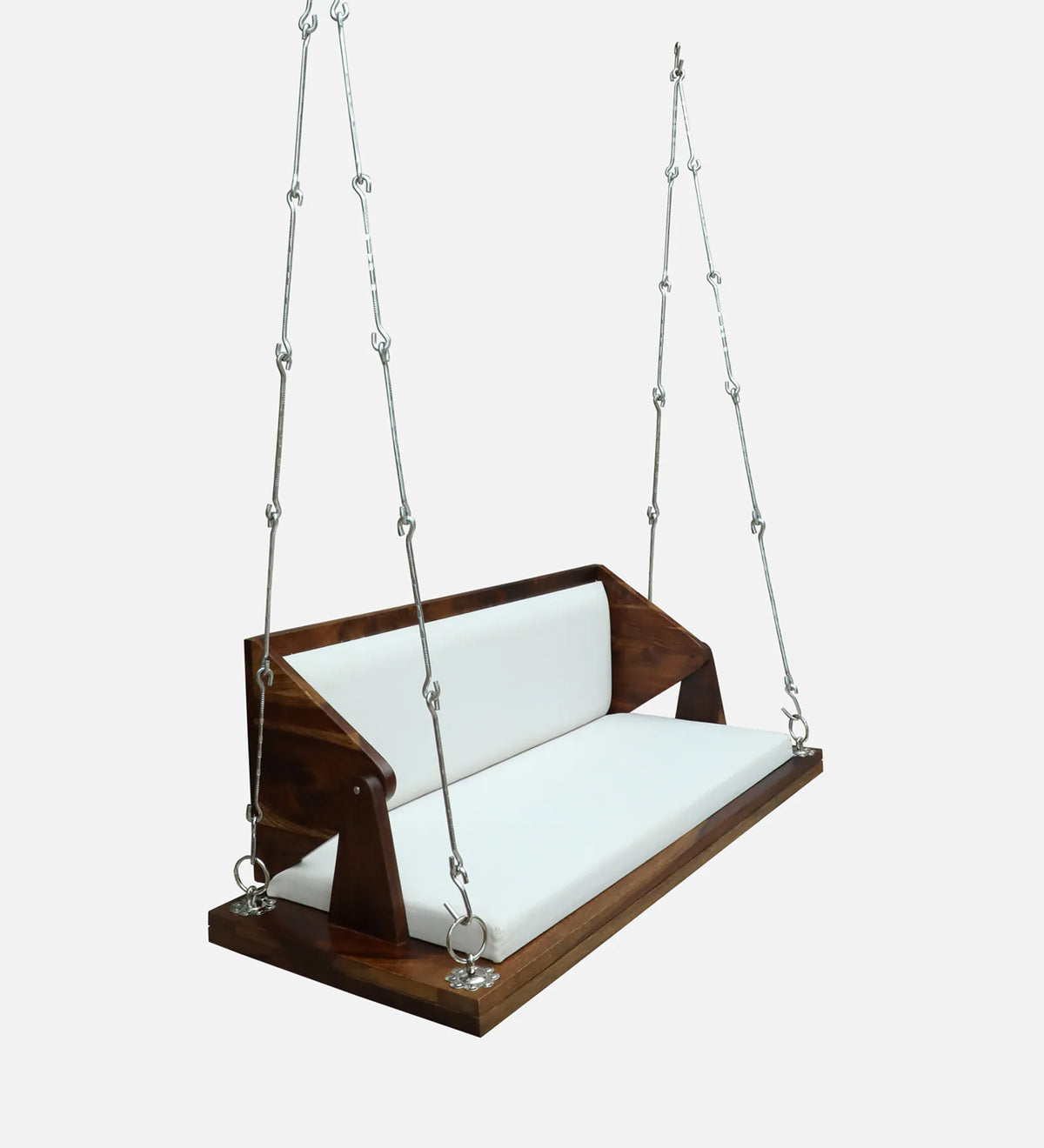 Haglo Sheesham Wood Swing In Provincial Teak Finish
