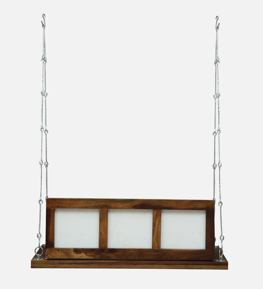 Haglo Sheesham Wood Swing In Provincial Teak Finish