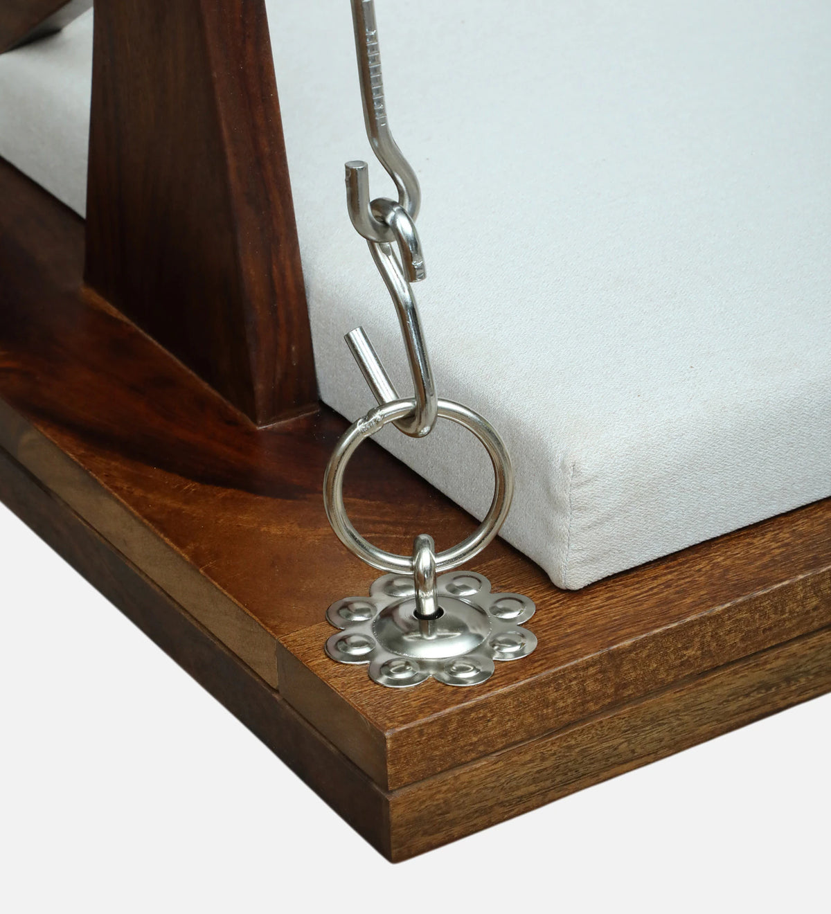 Haglo Sheesham Wood Swing In Provincial Teak Finish