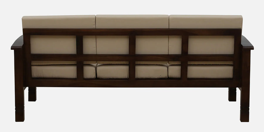 Tanji Sheesham Wood 3 Seater Sofa In Beige Colour - Febonic Living