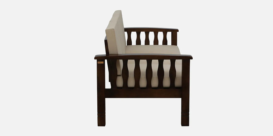 Tanji Sheesham Wood 3 Seater Sofa In Beige Colour - Febonic Living