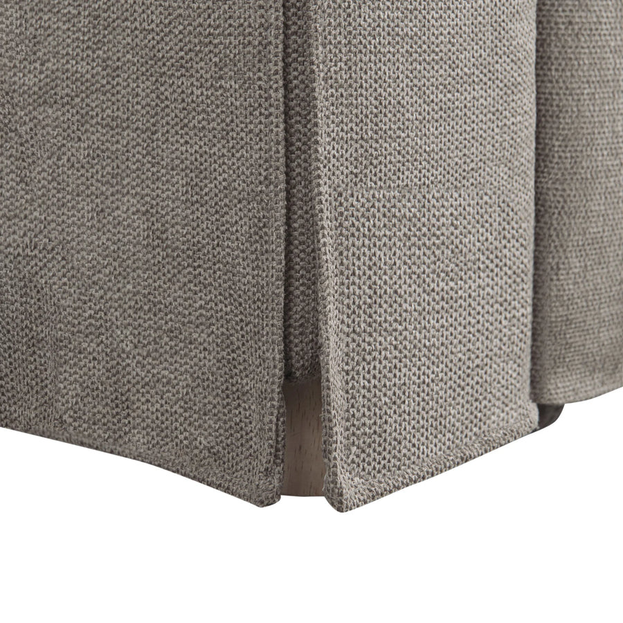 Tisla Fabric 2 Seater Pull Out Sofa Cum Bed In Silver Grey Colour - Febonic Living