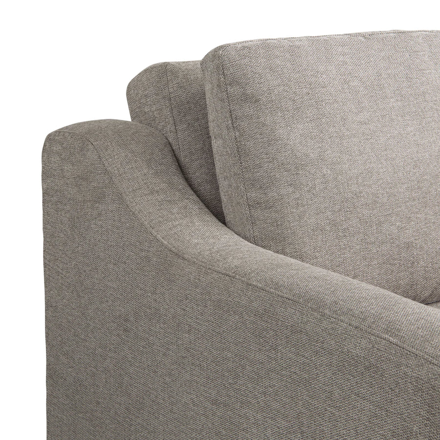 Tisla Fabric 2 Seater Pull Out Sofa Cum Bed In Silver Grey Colour - Febonic Living