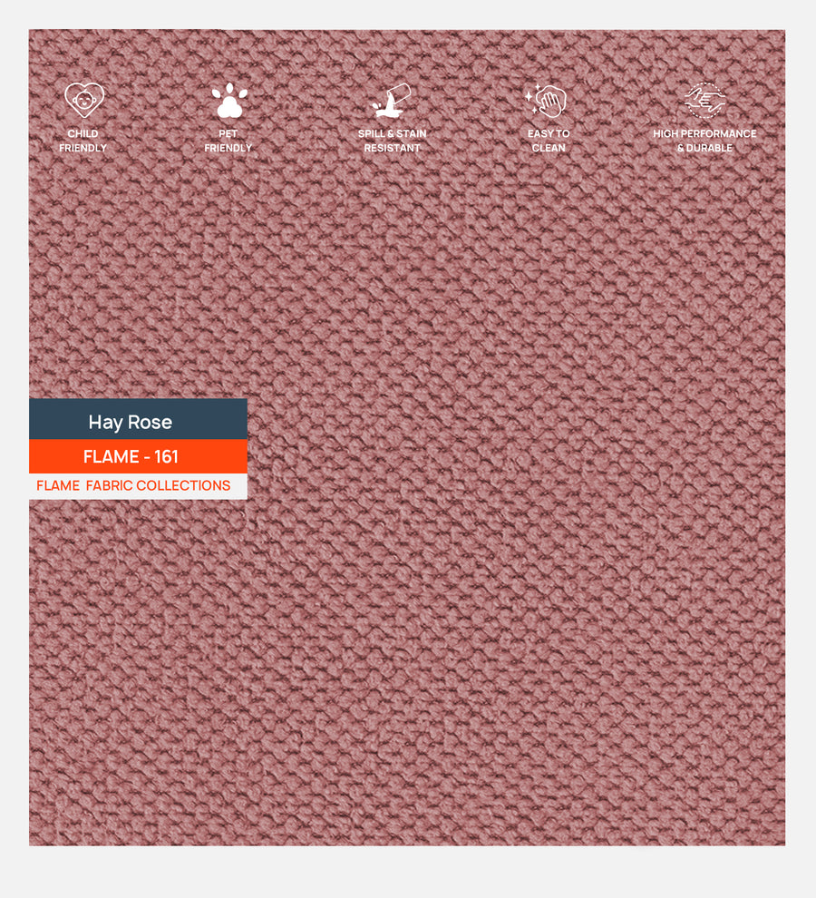 Polycotton Flame Fabric Hay Pink 161 Code by Febonic Living