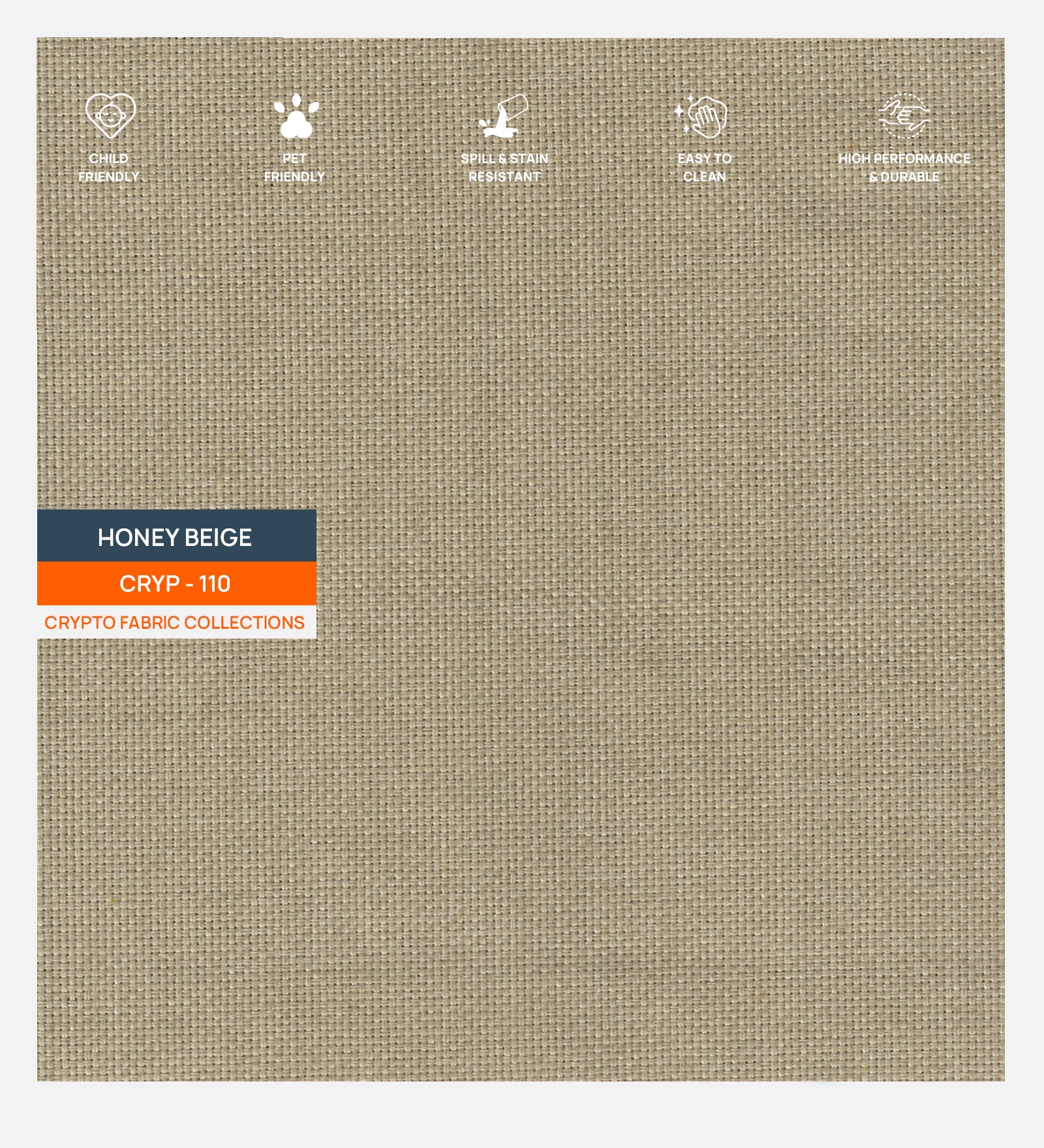 Reva Fabric 1 Seater Sofa In  Honey Beige Colour - Febonic Living