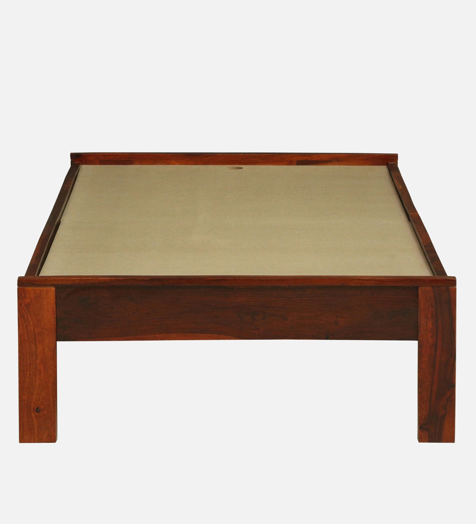 Horten Sheesham Wood Single Bed In Honey Oak Finish