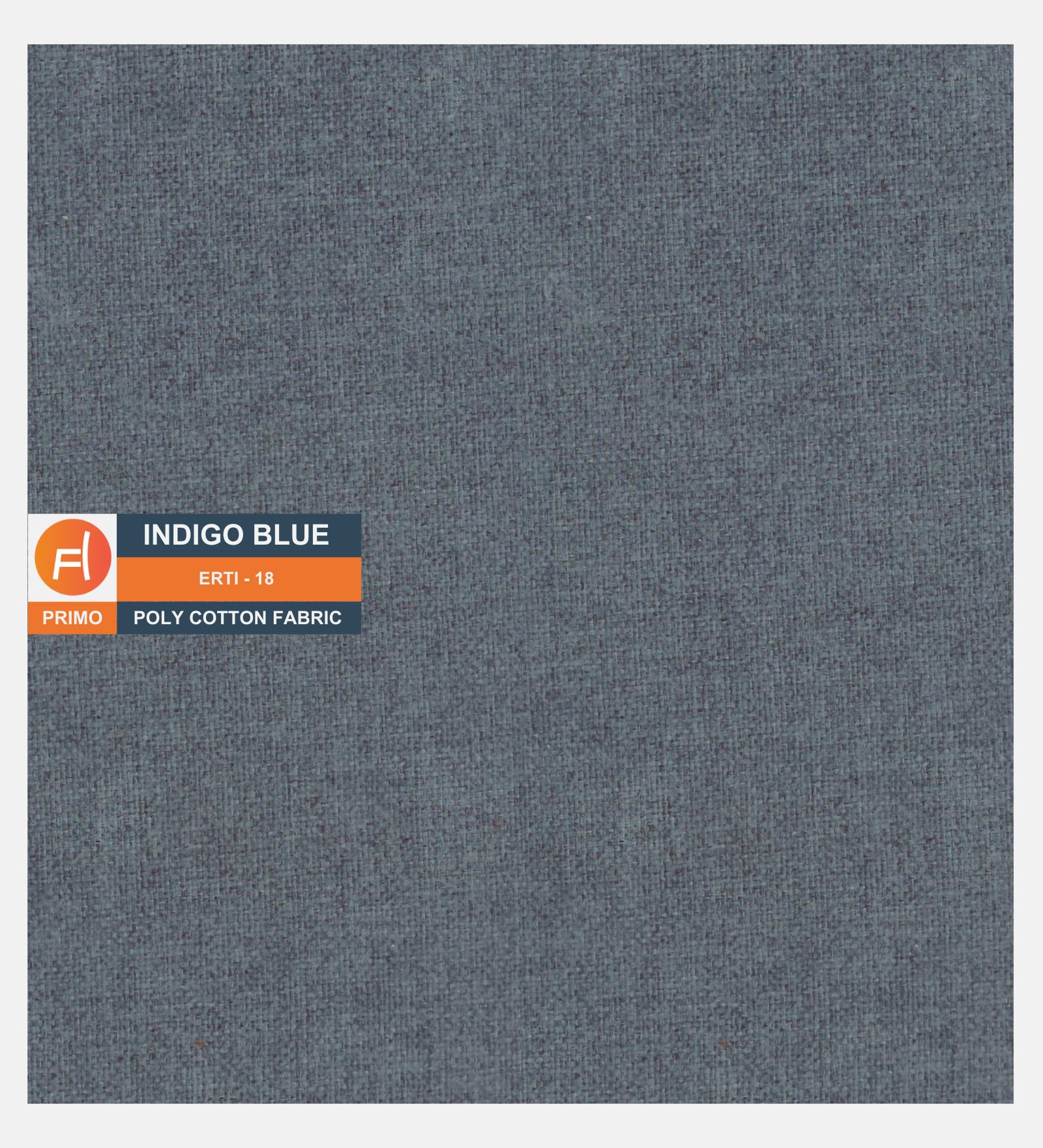 Primo Poly Cotton Fabric Indigo Blue Colour