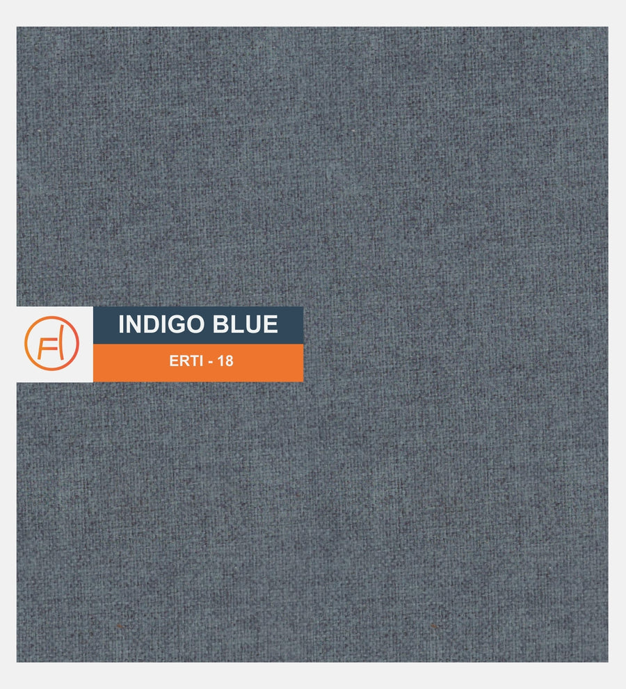Summer Fabric Bench In Indigo Blue Colour - Febonic Living