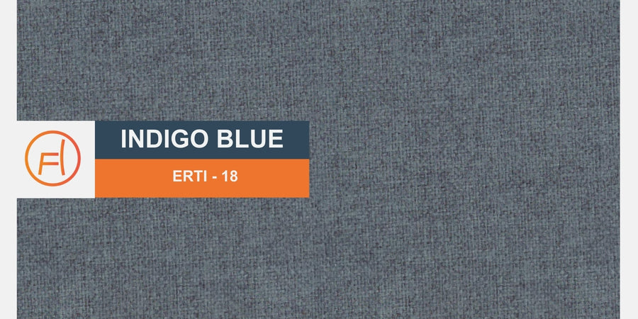 Andres Fabric 3 Seater Sofa In Indigo Blue Colour - Febonic Living