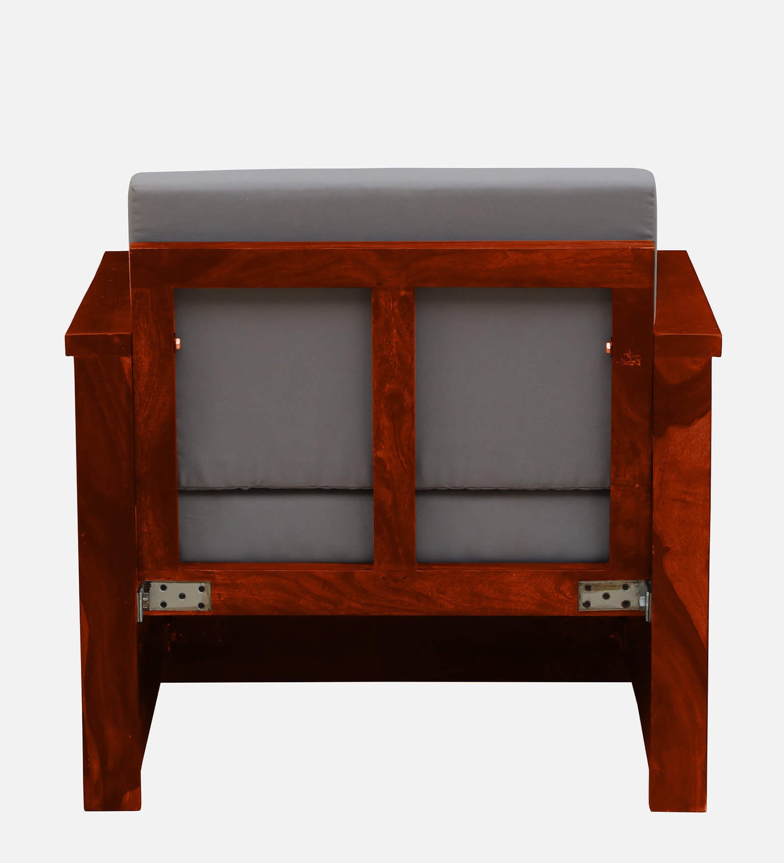 Imani Sheesham Wood 1 Seater Sofa In Honey Oak Finish - Febonic Living