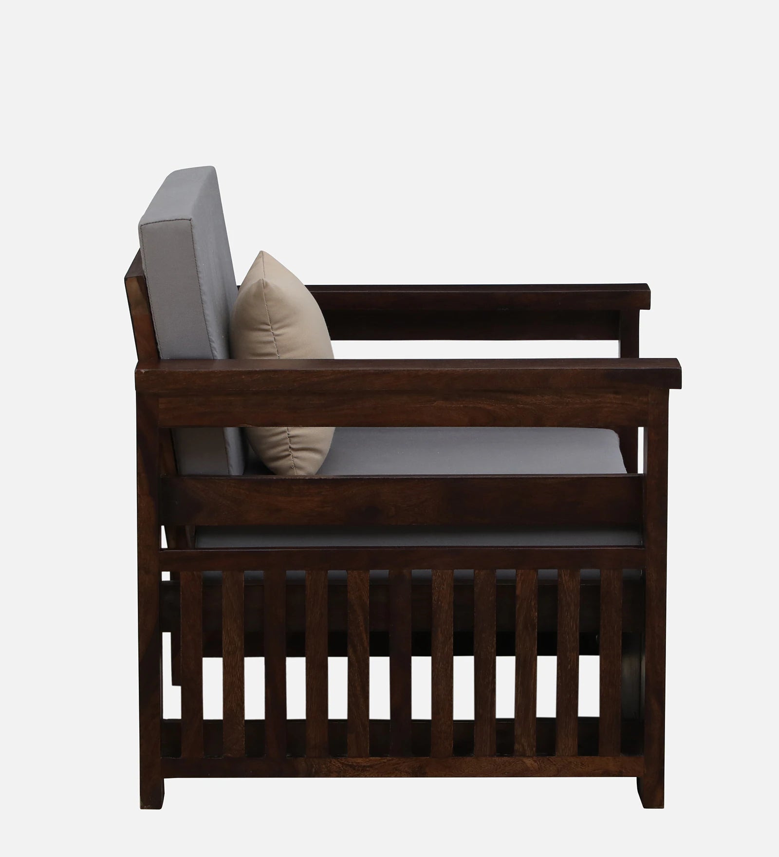 Imani Sheesham Wood 1 Seater Sofa In Provincial Teak Finish - Febonic Living