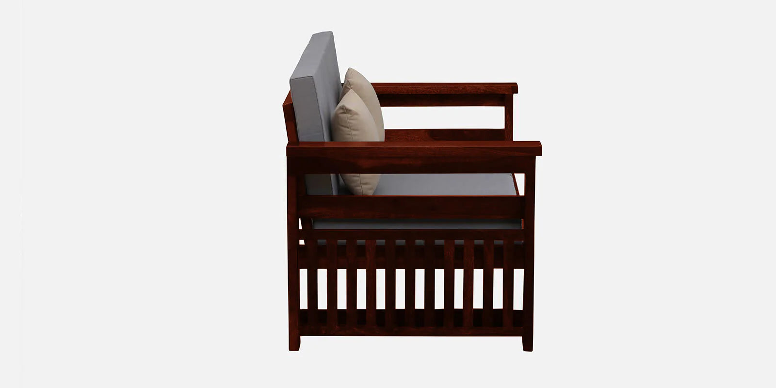 Imani Sheesham Wood 2 Seater Sofa In Honey Oak Finish - Febonic Living