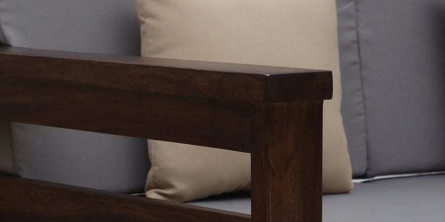 Imani Sheesham Wood 3 Seater Sofa In Provincial Teak Finish - Febonic Living