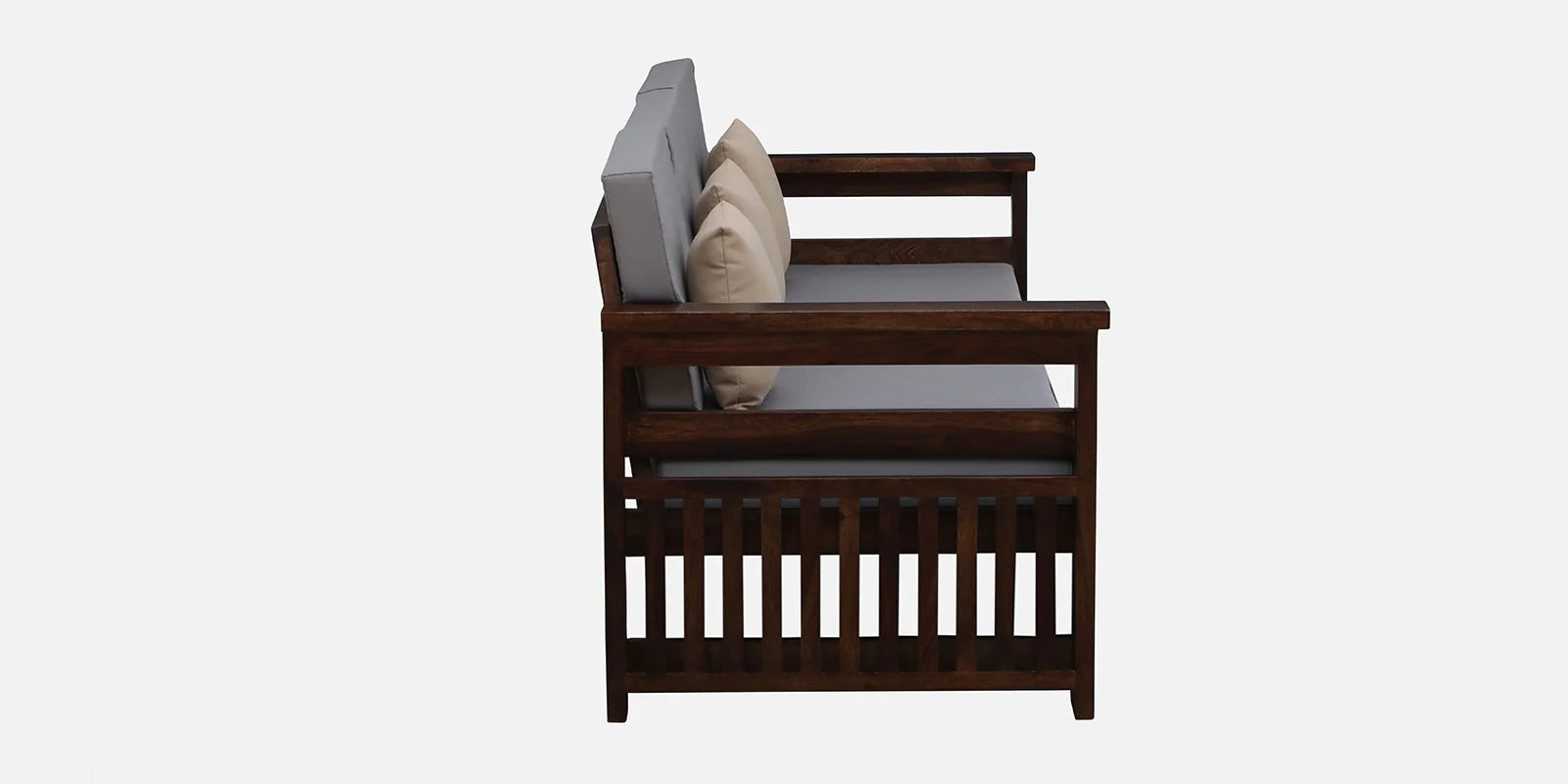 Imani Sheesham Wood 3 Seater Sofa In Provincial Teak Finish - Febonic Living