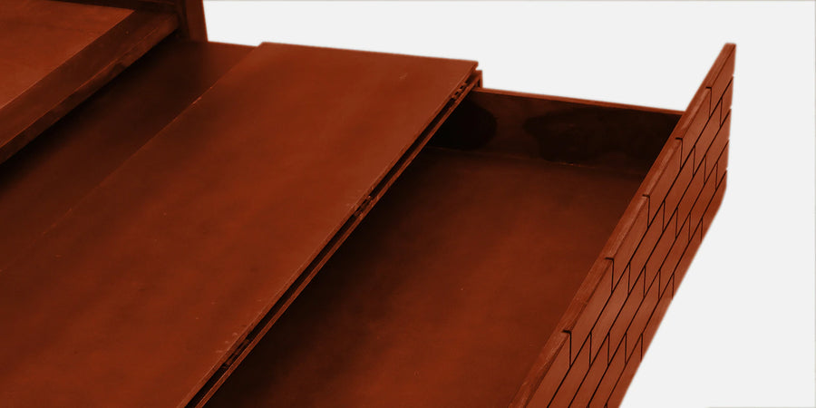 Imani Sheesham Wood Pull Out 3 Seater Sofa Cum Bed In Honey Oak Finish with Storage - Febonic Living