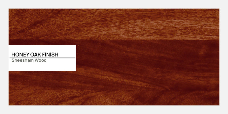 Imani Sheesham Wood Pull Out 3 Seater Sofa Cum Bed In Honey Oak Finish with Storage - Febonic Living