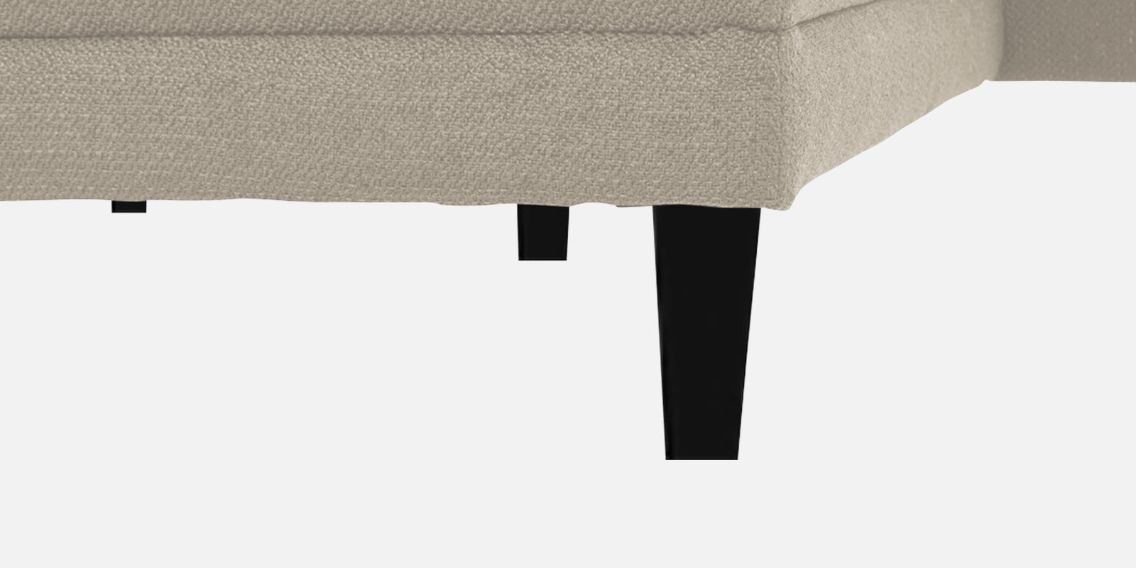 Ira LHS 6 Seater Convertible Sofa Cum Bed Fabric Sofa - Ivory Cream Sofa focus - Febonic Living