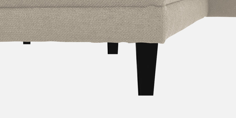 Ira LHS 6 Seater Convertible Sofa Cum Bed Fabric Sofa - Ivory Cream Sofa focus - Febonic Living
