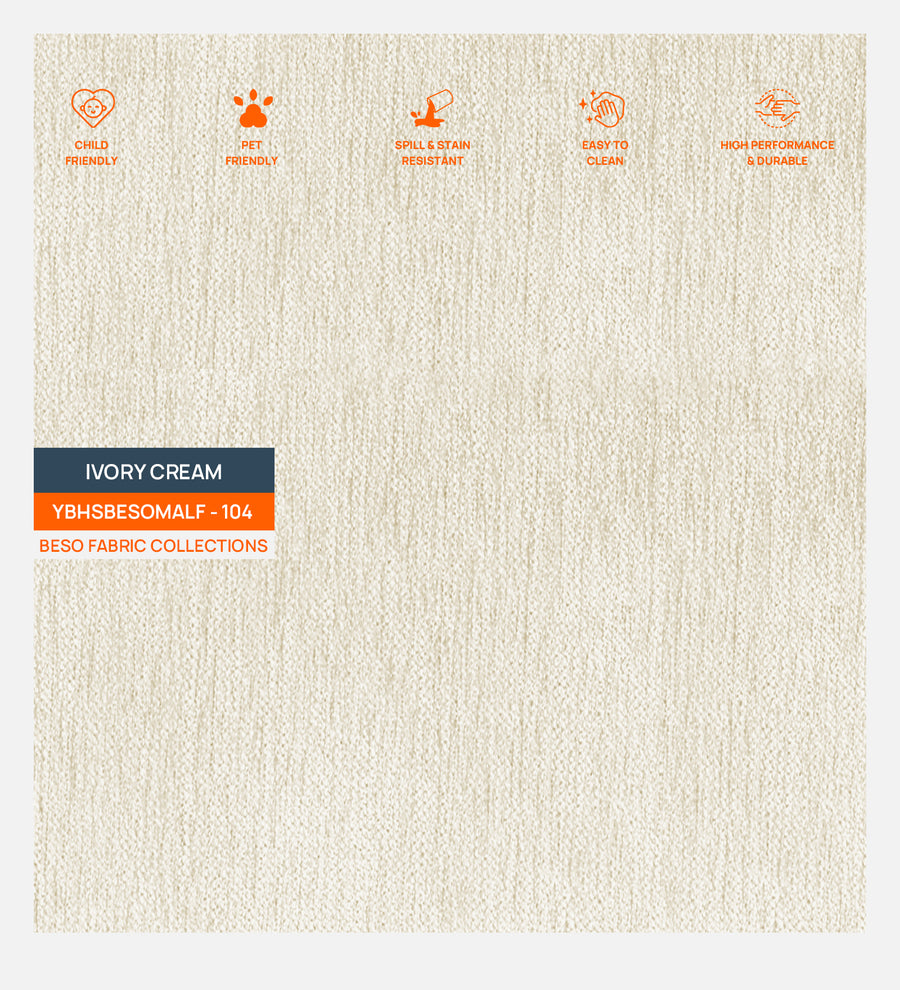 Ranger Fabric Swivel Chair In Ivory Cream Colour - Febonic Living