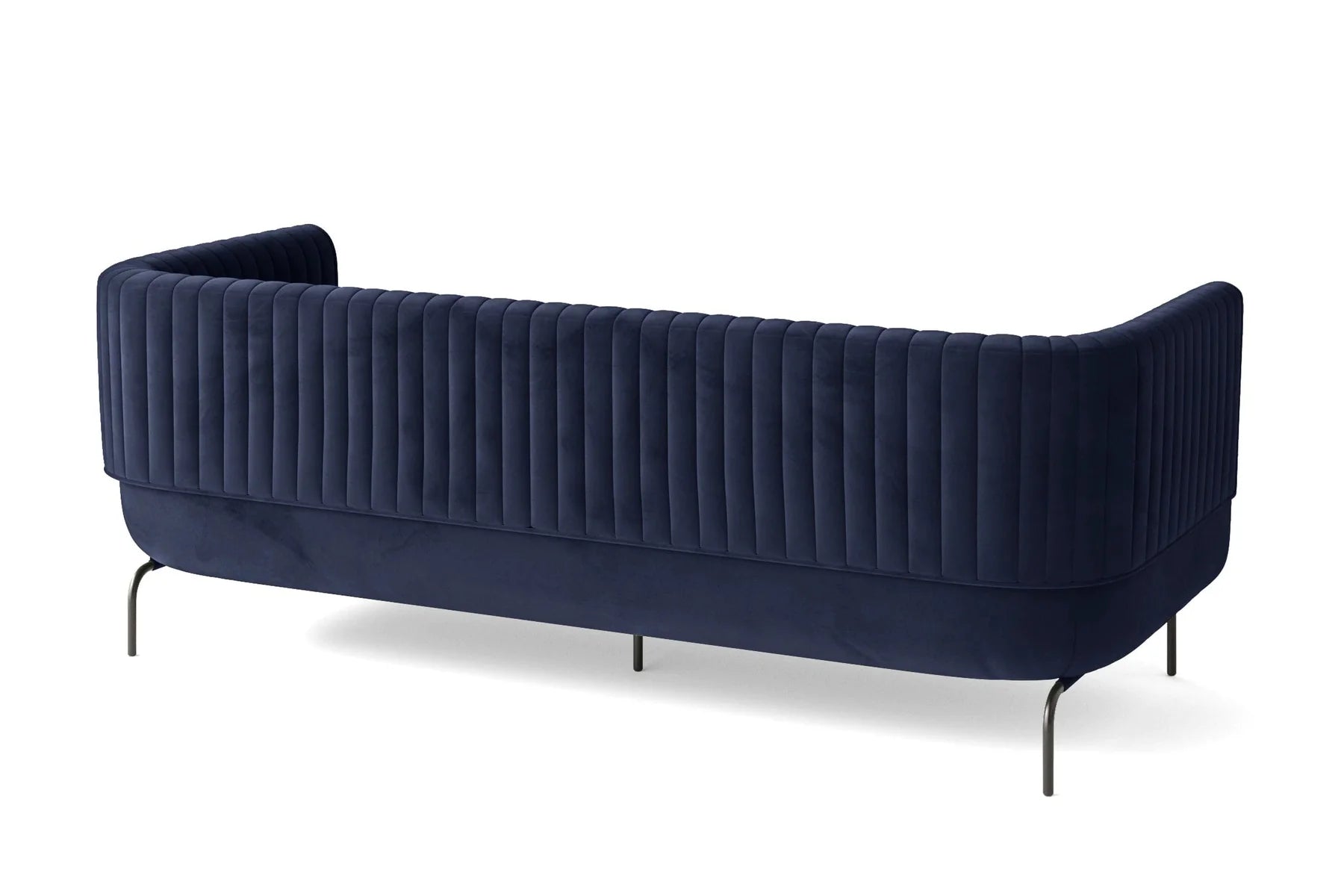 Jackson Velvet 3 Seater Sofa In Imperial Blue Colour