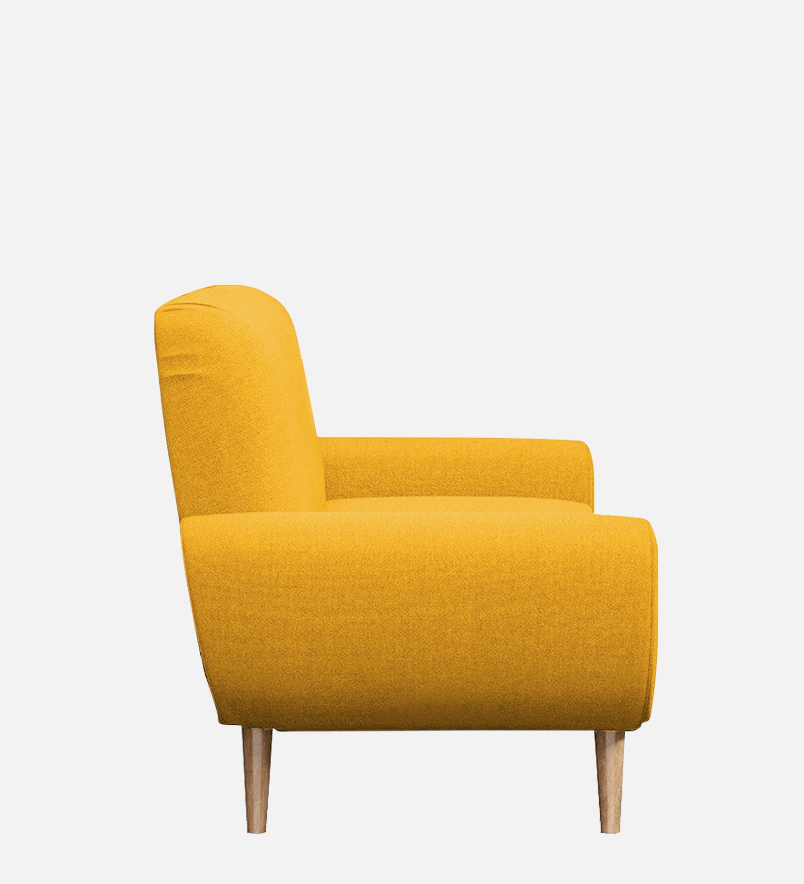 Jessy Fabric 1 Seater Sofa In Bold Yellow Colour
