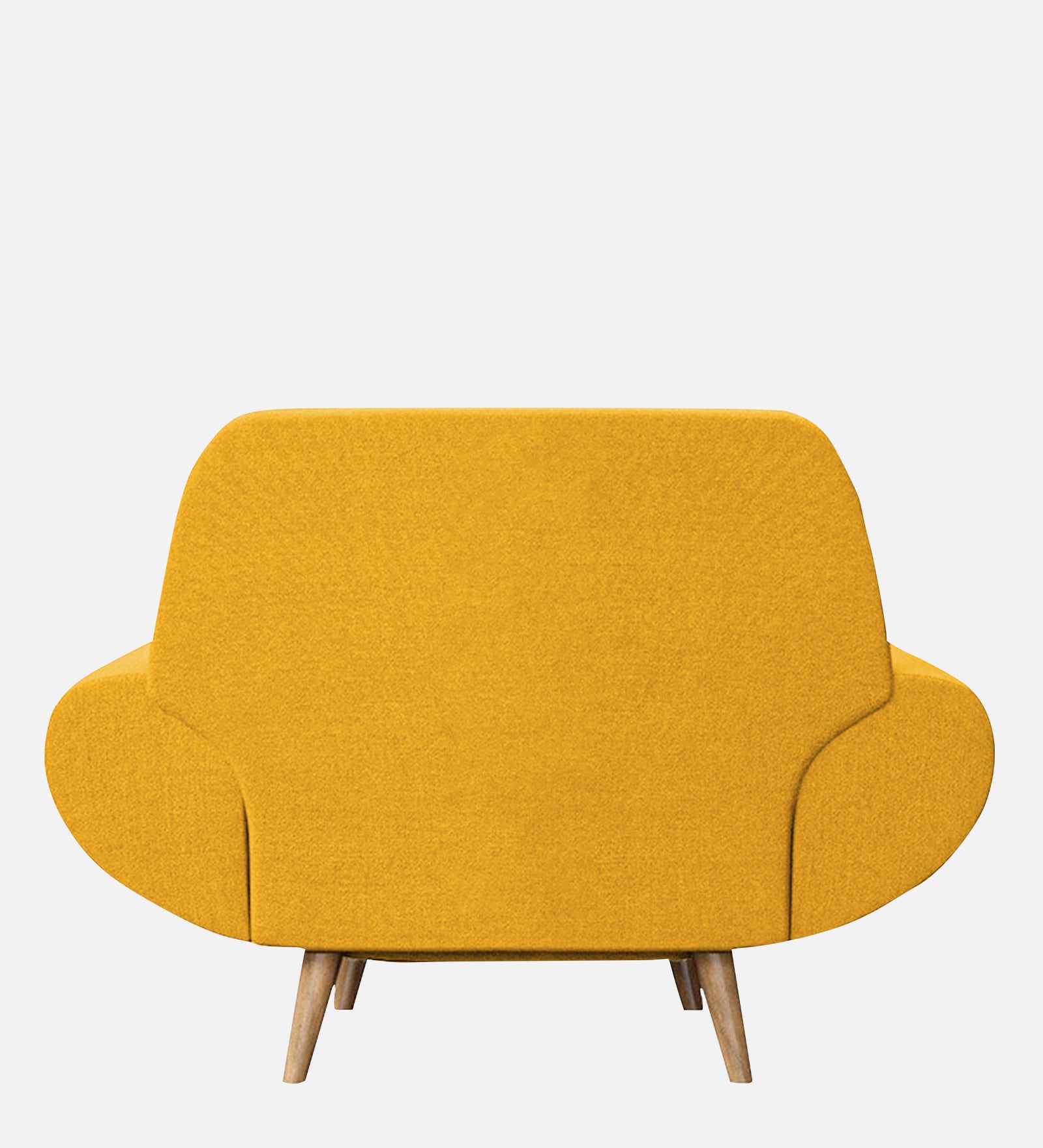 Jessy Fabric 1 Seater Sofa In Bold Yellow Colour