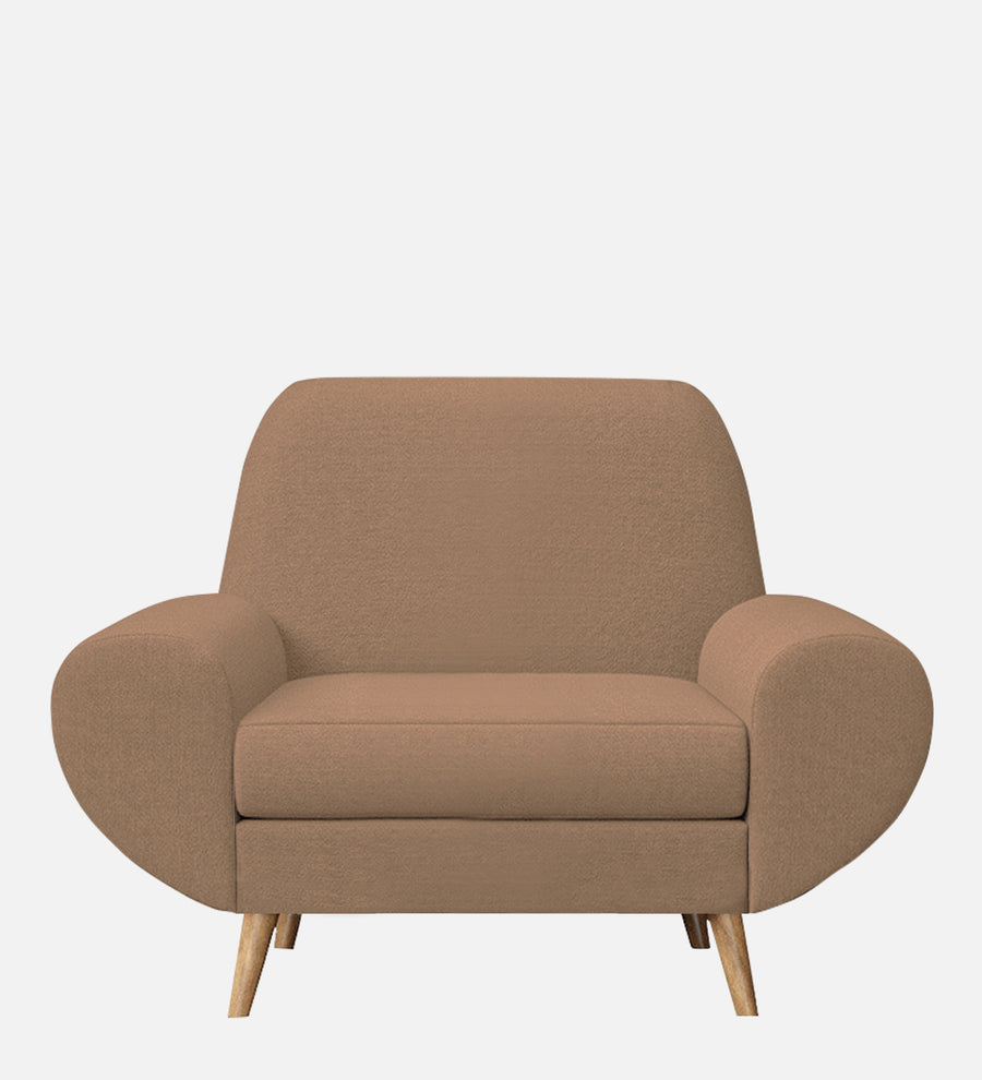Jessy Fabric 1 Seater Sofa In Cosmic Beige Colour - Febonic Living