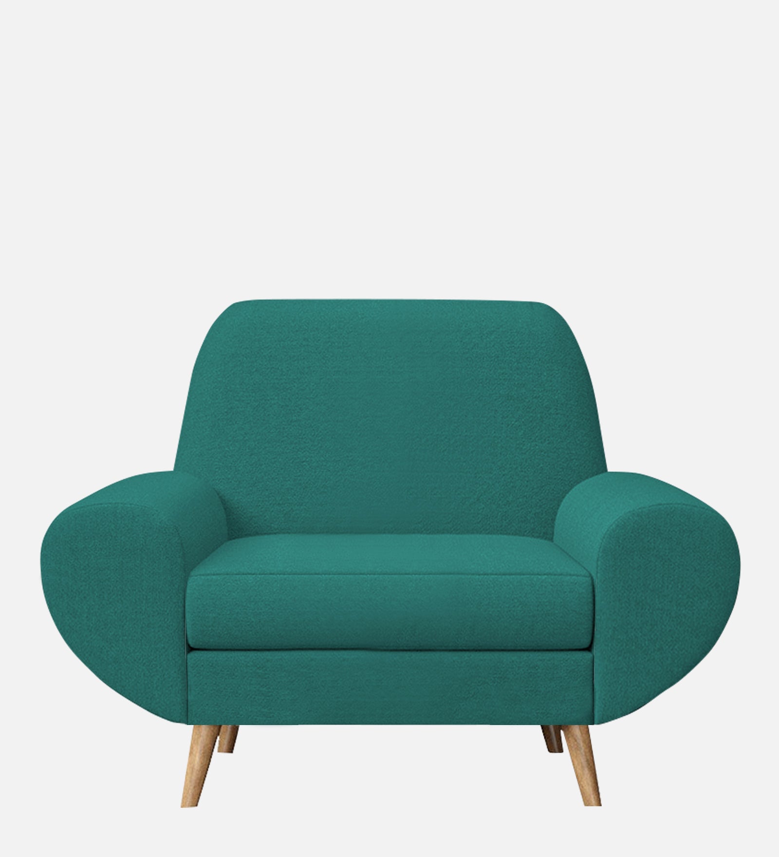 Jessy Fabric 1 Seater Sofa In Sea Green Colour