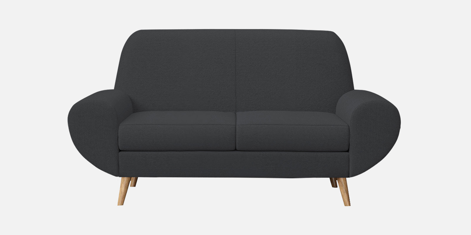 Jessy Fabric 2 Seater Sofa In Charcoal Grey Colour