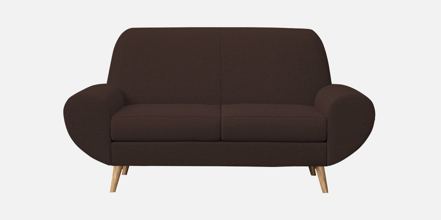 Jessy Fabric 2 Seater Sofa In Coffee Brown Colour - Febonic Living