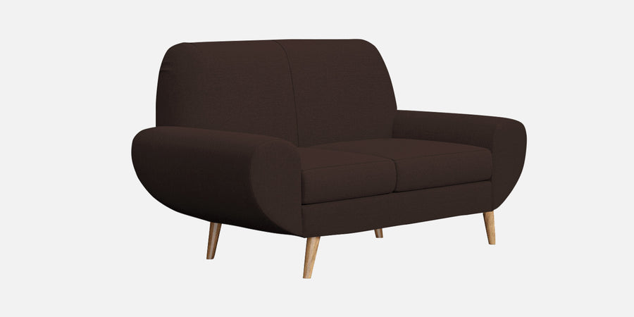 Jessy Fabric 2 Seater Sofa In Coffee Brown Colour - Febonic Living