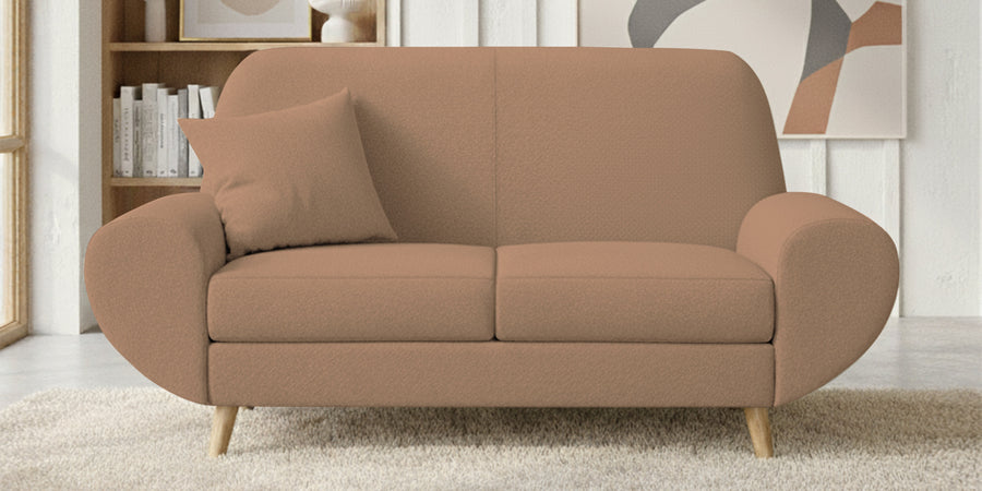 Jessy Fabric 2 Seater Sofa In Cosmic Beige Colour - Febonic Living