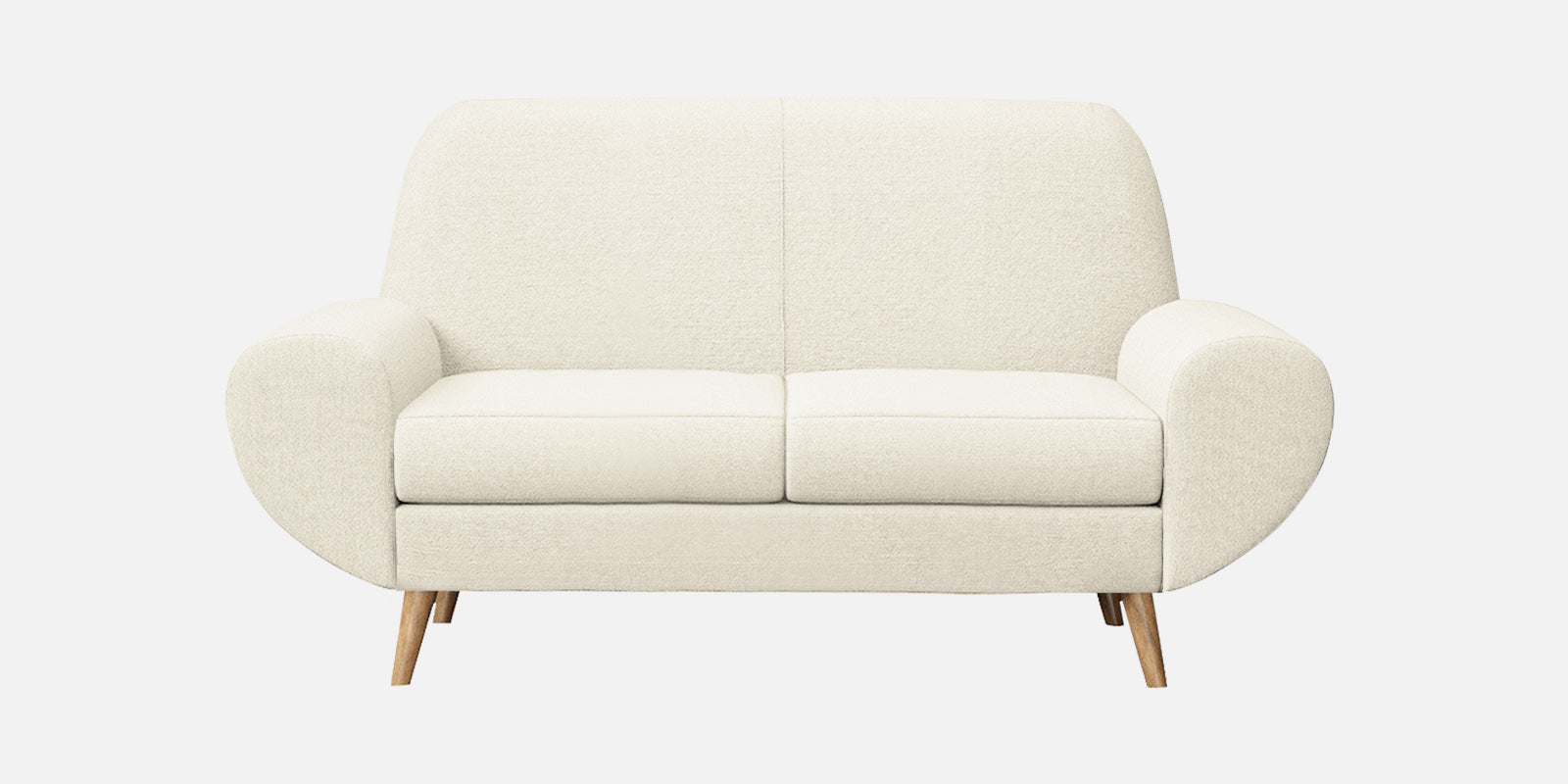 Jessy Fabric 2 Seater Sofa In Ivory Cream Colour