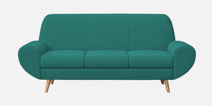 Jessy Fabric 3 Seater Sofa In Sea Green Colour - Febonic Living