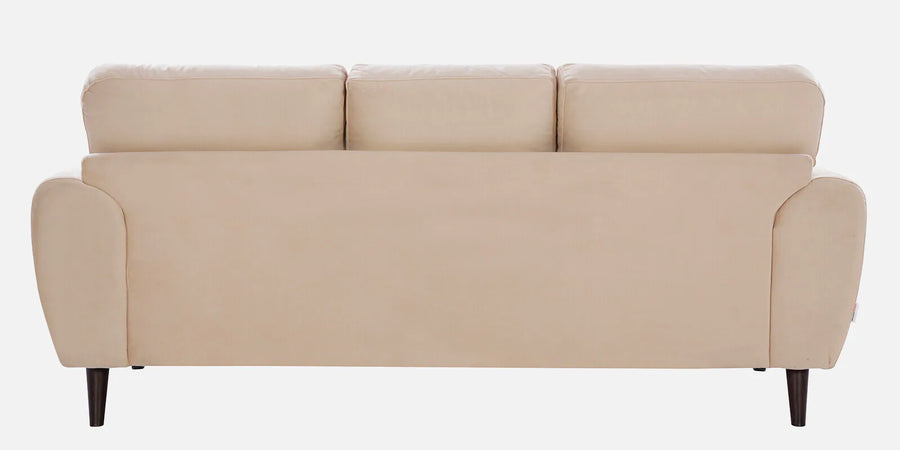 Jisba Fabric 3 Seater Sofa In Beige Colour - Febonic Living