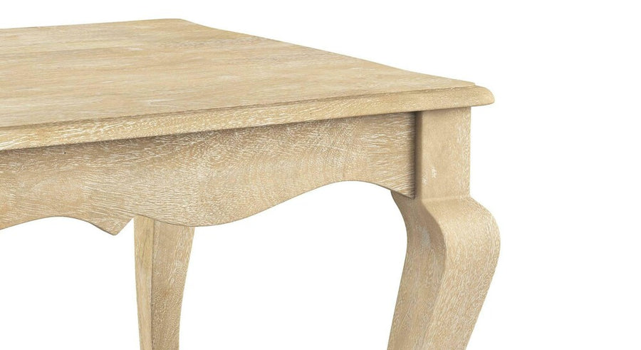 Jonita Rectangular Solid Wood Coffee Table In White Finish