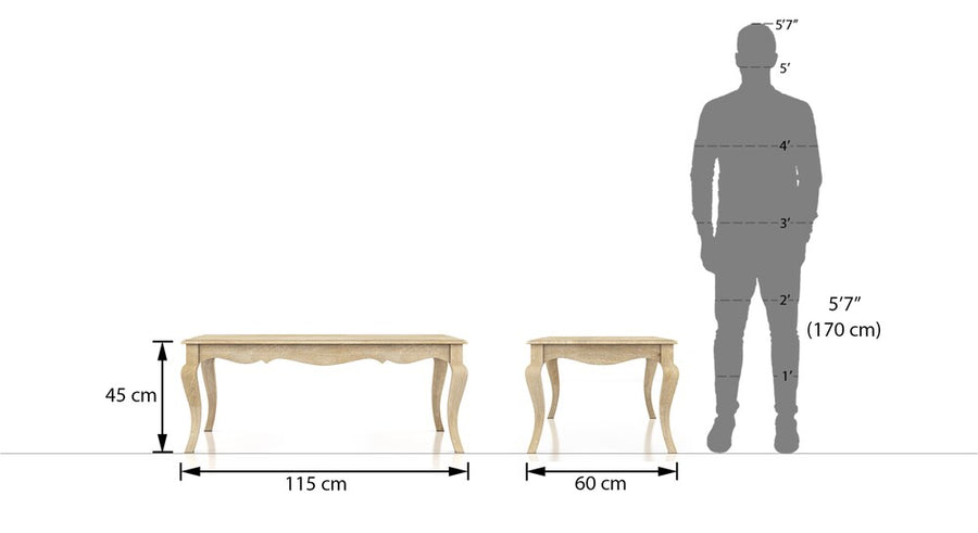Jonita Rectangular Solid Wood Coffee Table In White Finish
