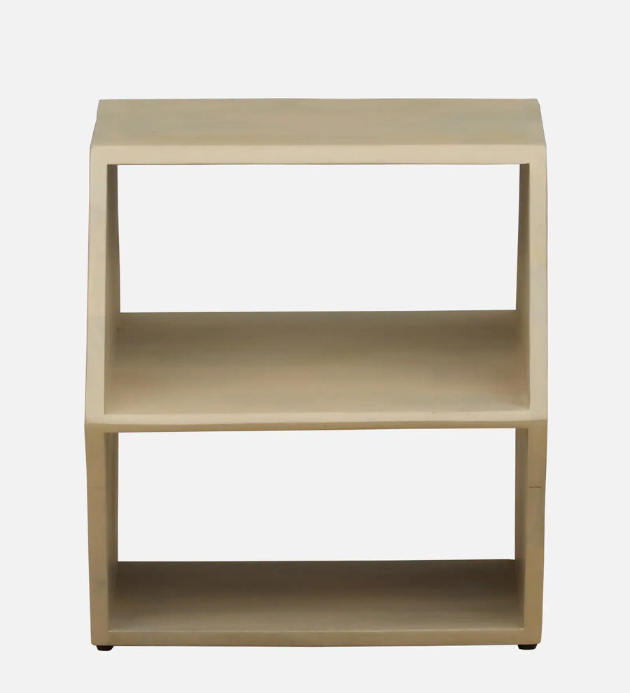 Boise Solid Wood End Table In Gold Wash Finish - Febonic Living