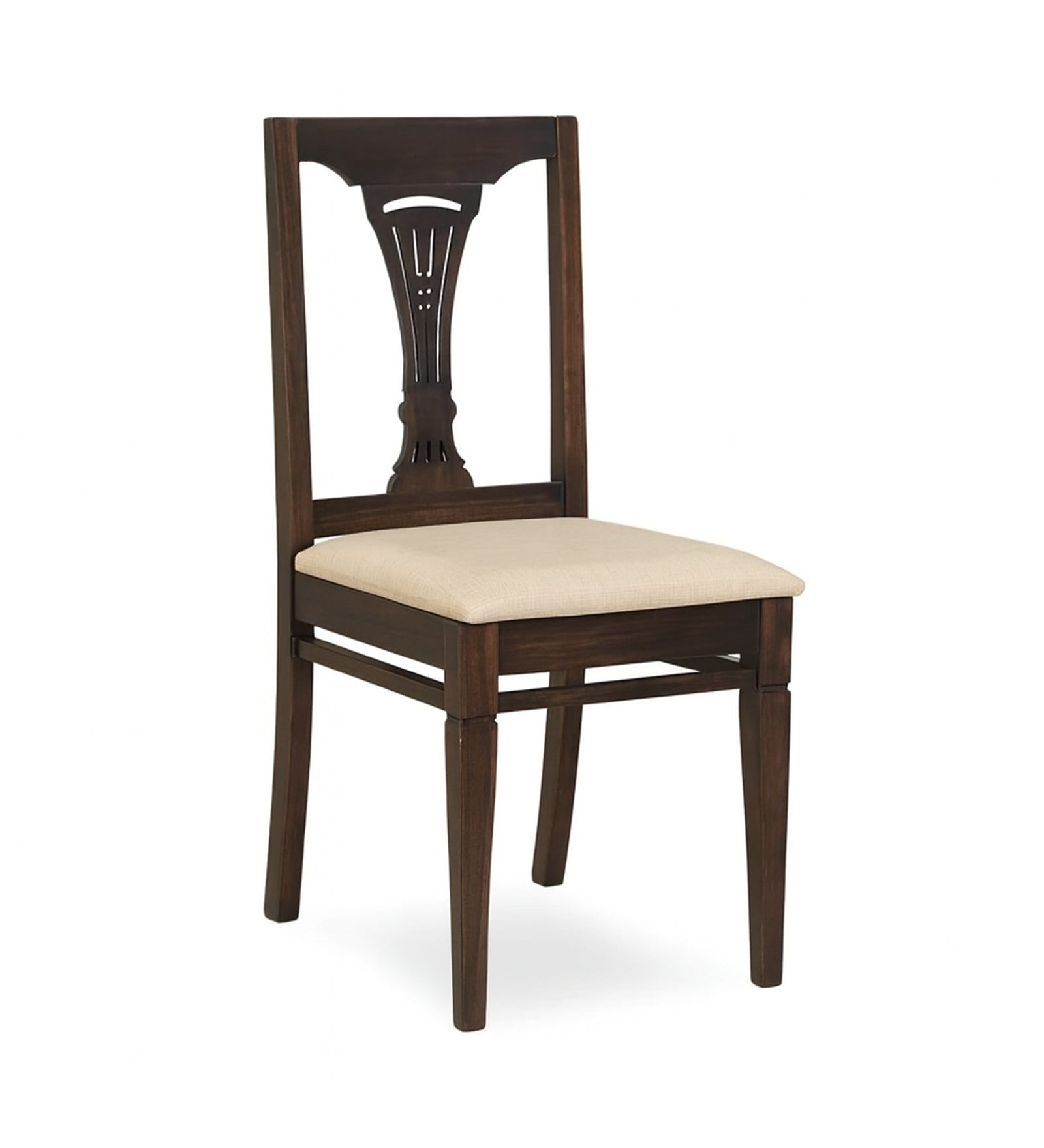 Kastal Sheesham Wood 6 Seater Dining Set in Wenge Colour With Marble Top