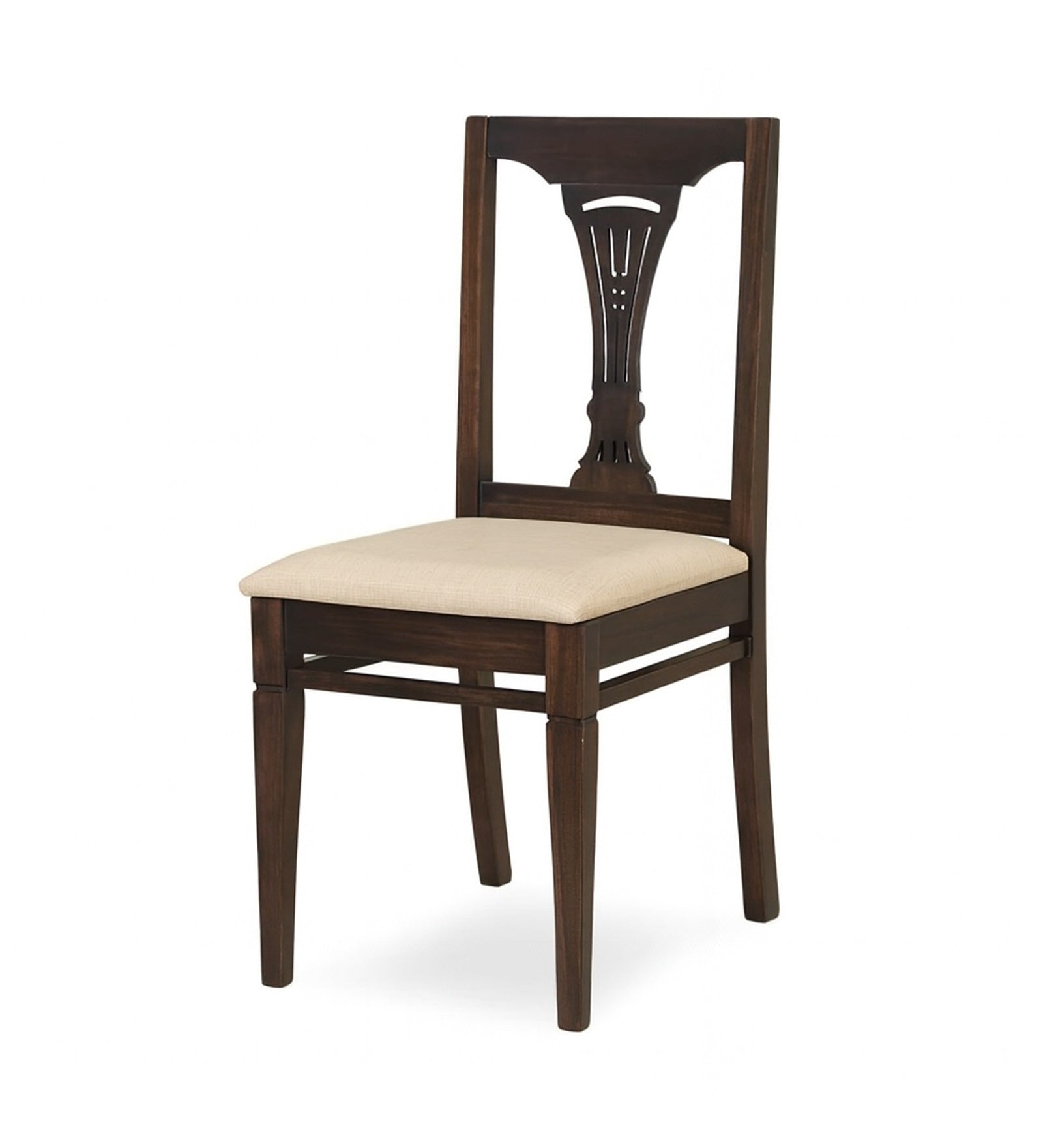 Kastal Sheesham Wood 6 Seater Dining Set in Wenge Colour With Marble Top