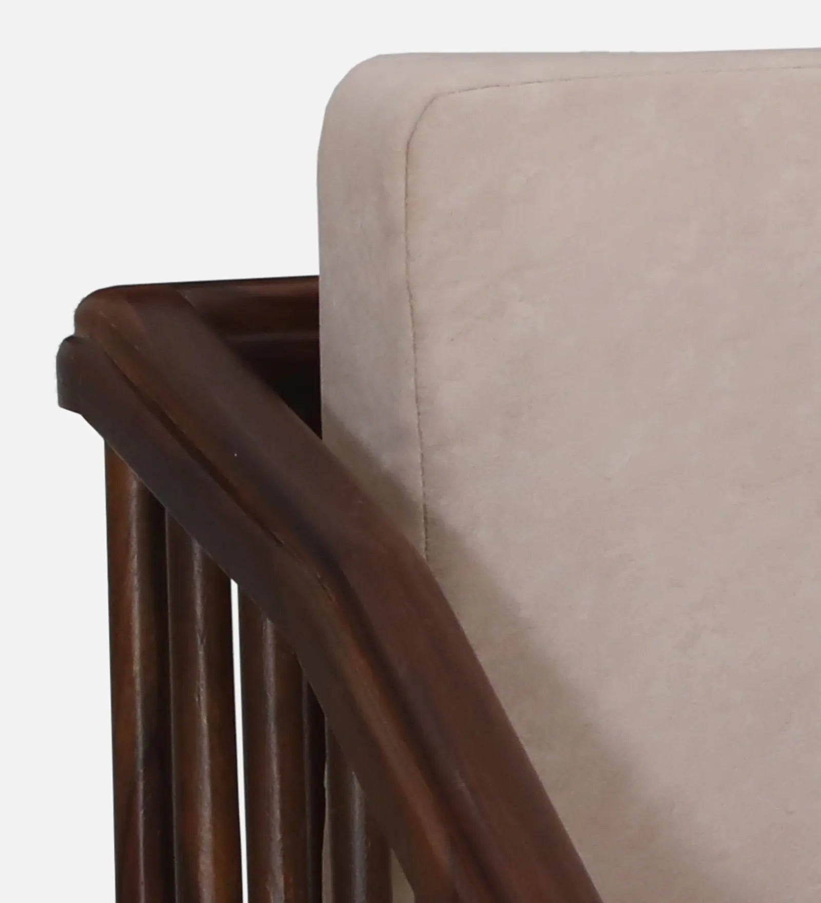 Kotla Sheesham Wood 1 Seater Sofa In Provincial Teak Finish - Febonic Living