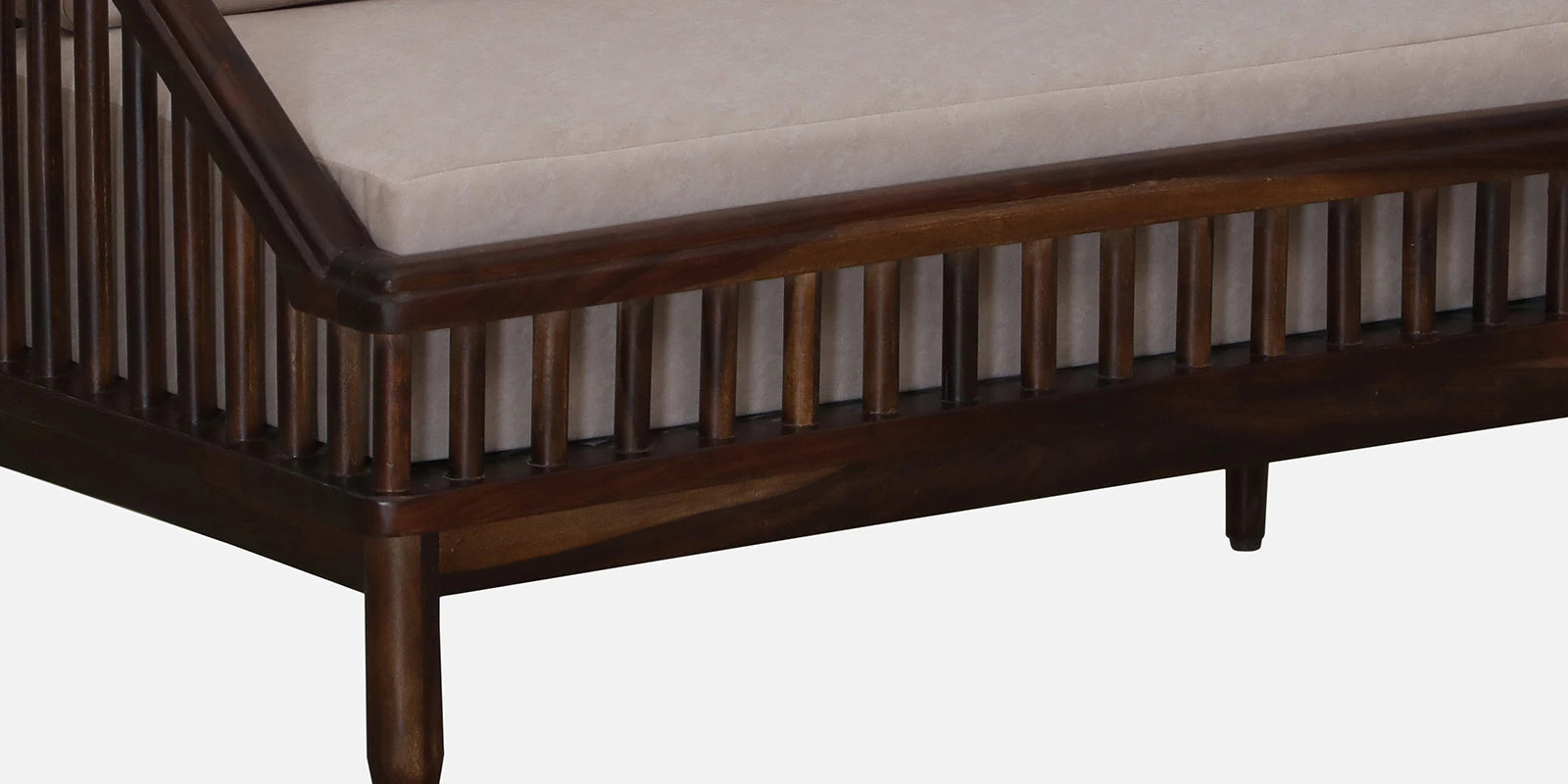 Kotla Sheesham Wood 2 Seater Sofa In Provincial Teak Finish - Febonic Living