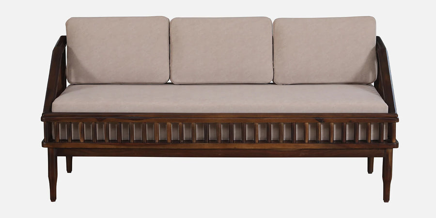 Kotla Sheesham Wood 3 Seater Sofa In Provincial Teak Finish - Febonic Living