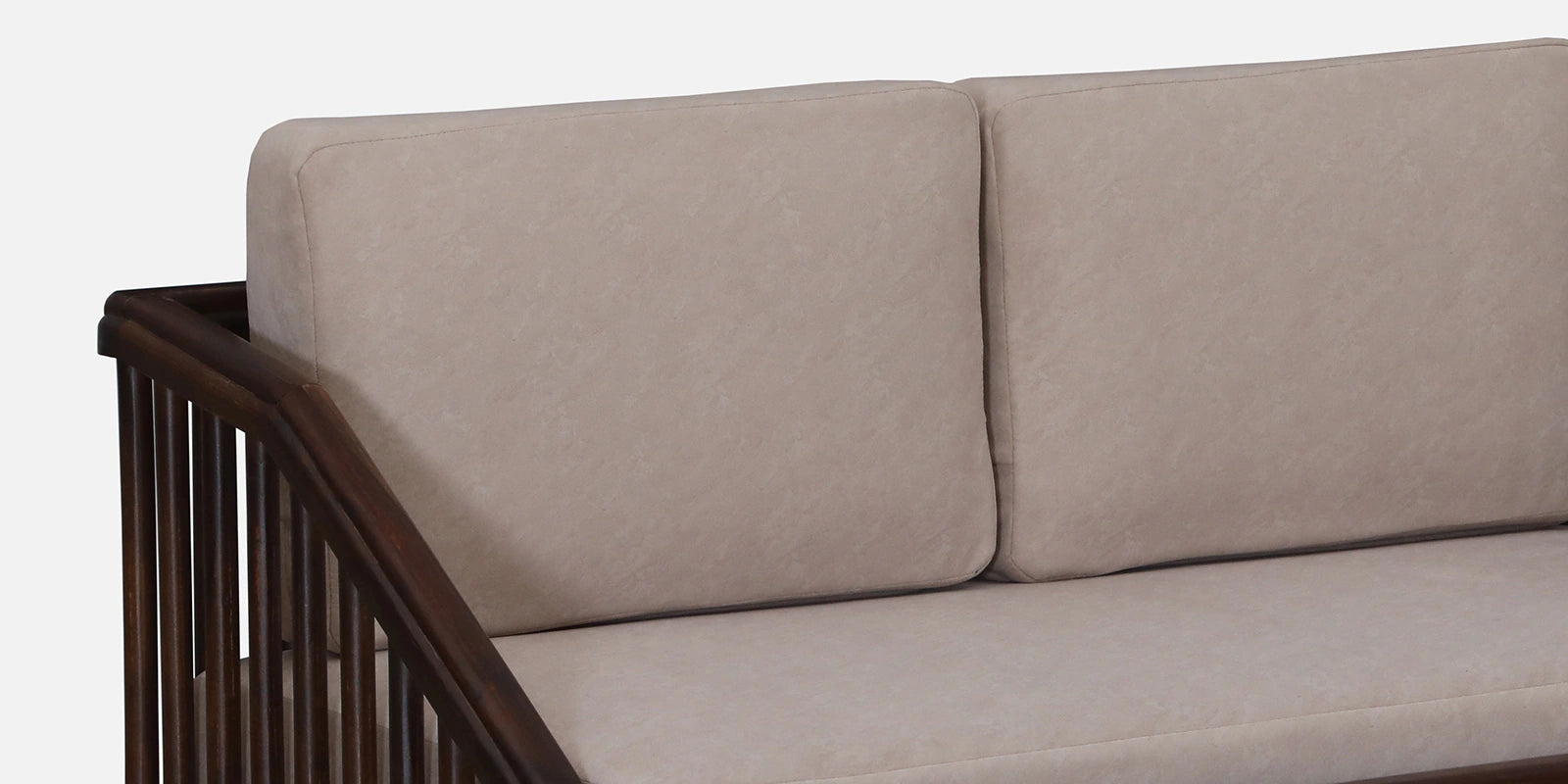 Kotla Sheesham Wood 3 Seater Sofa In Provincial Teak Finish - Febonic Living