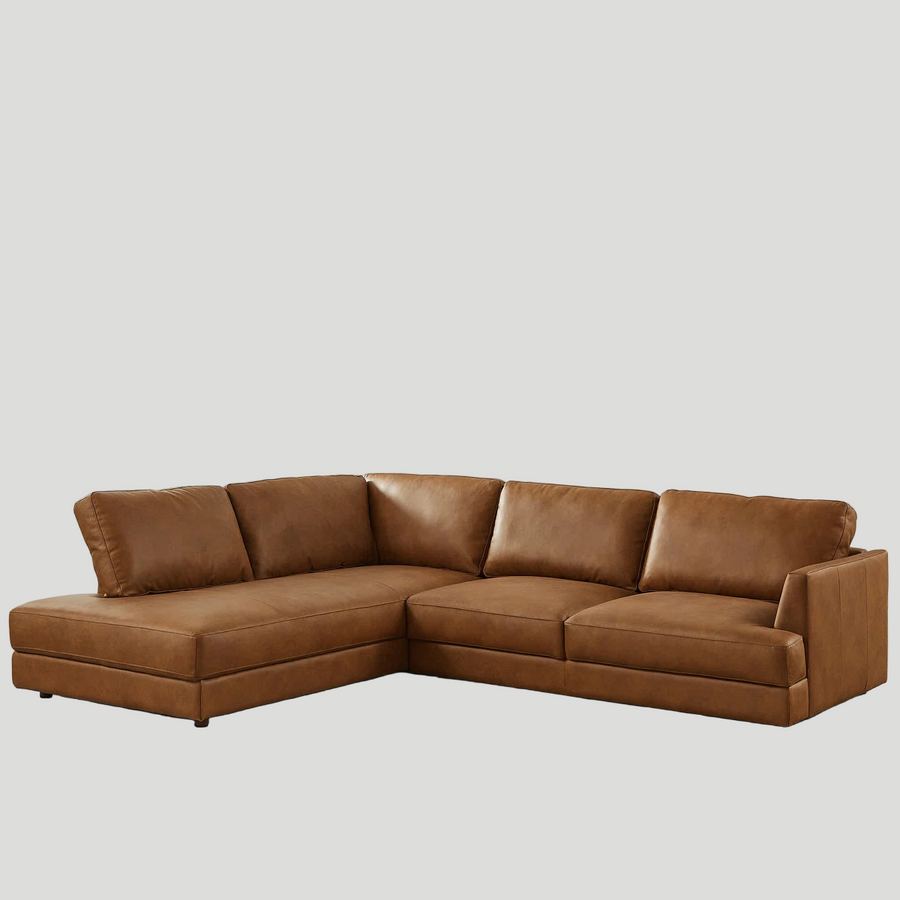 Kavel Fabric Modular Sectional Sofa In Carmel Beige Colour - Febonic Living