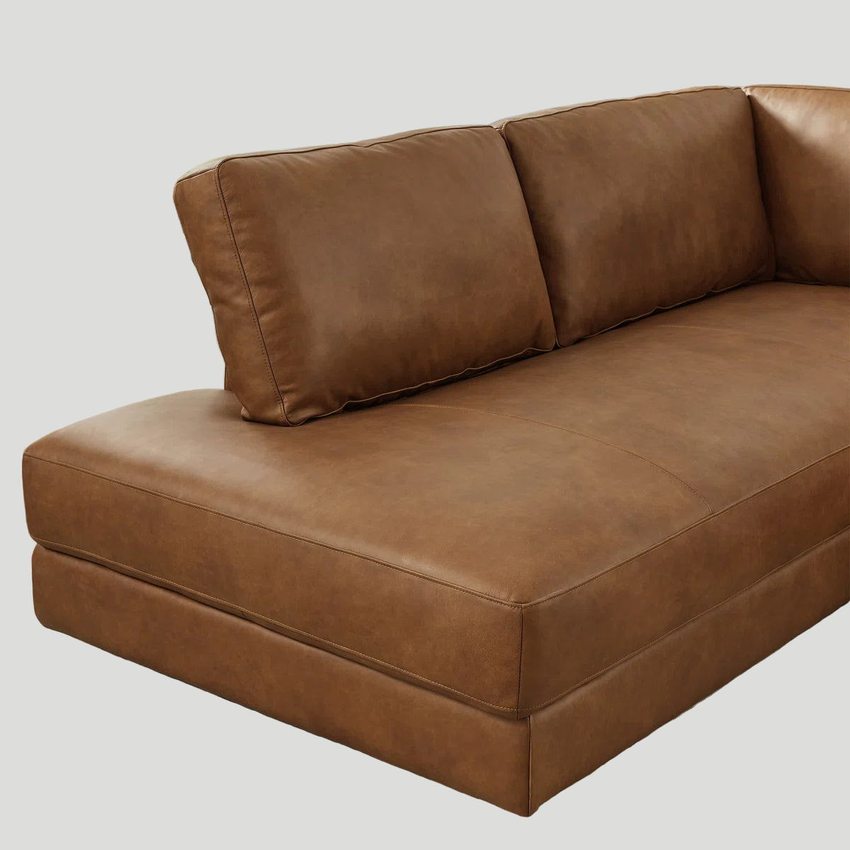 Kavel Fabric Modular Sectional Sofa In Carmel Beige Colour