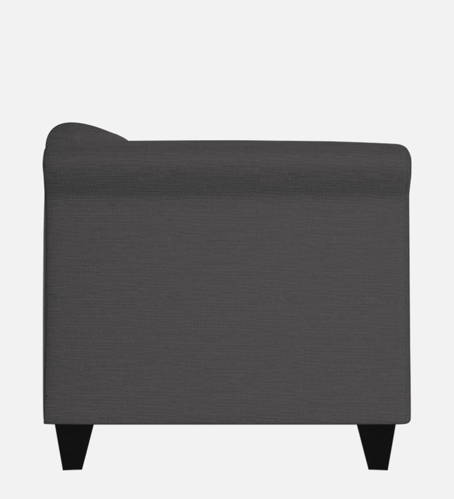 Kimber Fabric 1 Seater Sofa In Charcoal Grey Colour - Febonic Living