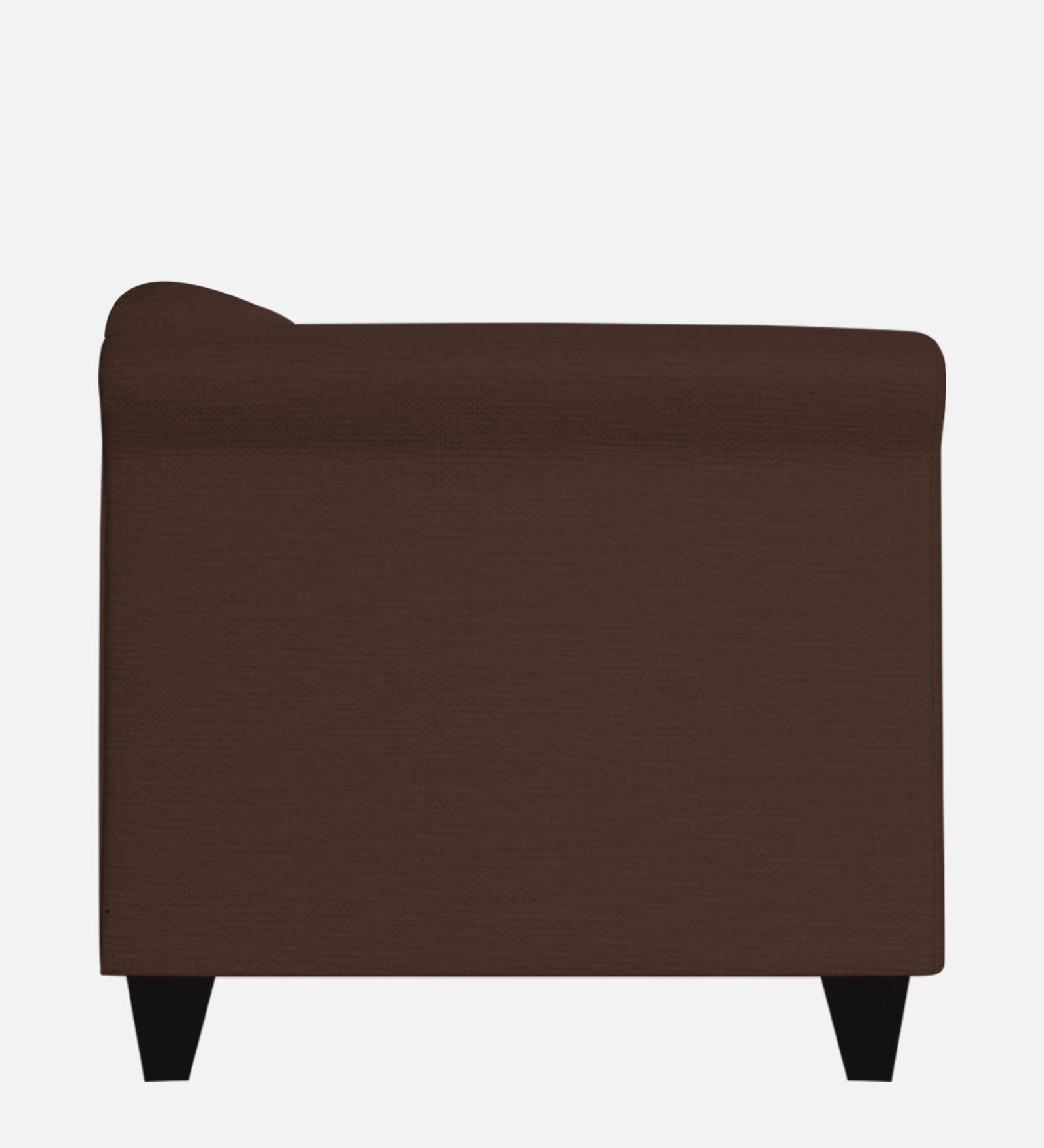 Kimber Fabric 1 Seater Sofa In Coffee Brown Colour